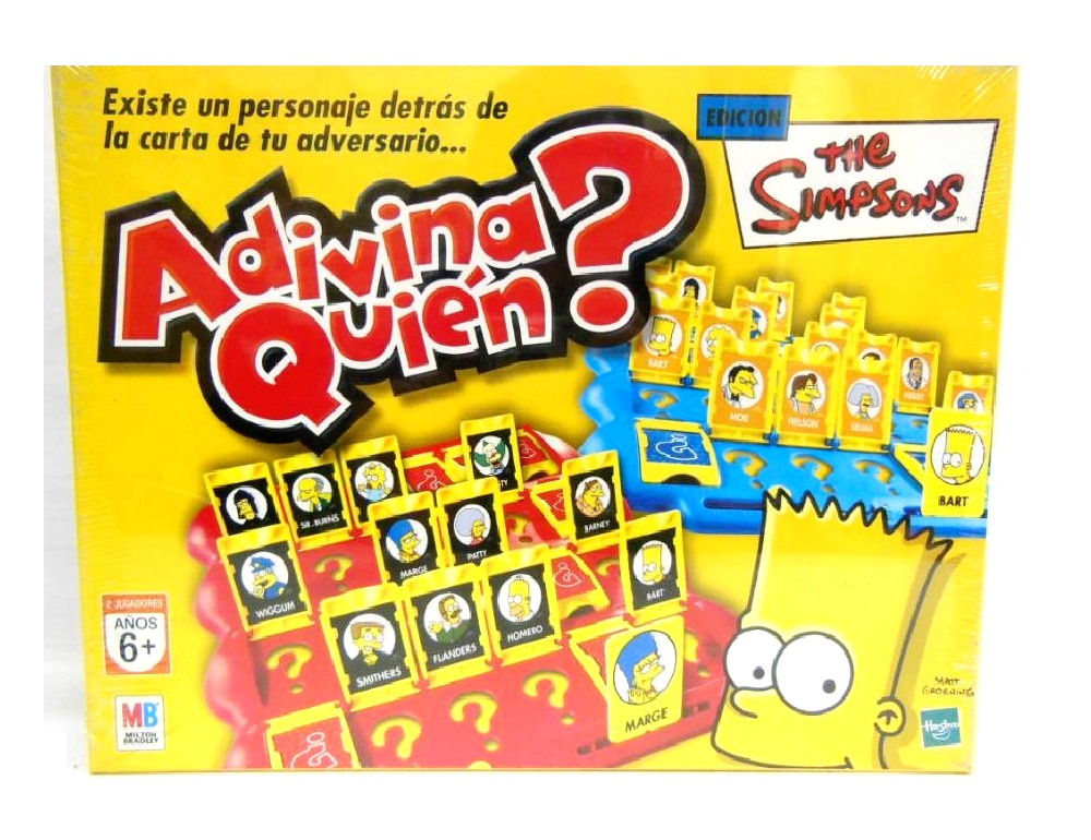 Adivina Quien Simpsons Juego De Mesa Juguetería El Pehuén en Villa