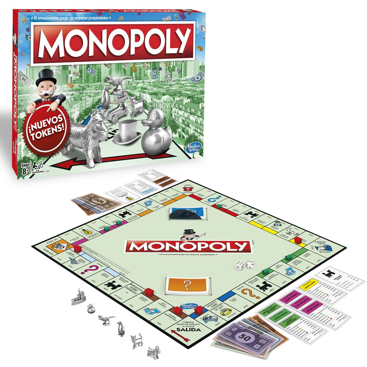 Monopoly Clasico Con 8 Tokens